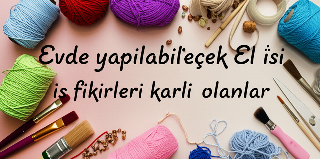 Evde Yapılabilecek Karlı El İşi İş Fikirleri (2024)