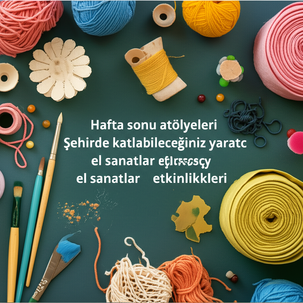 Hafta Sonu Atölyeleri: Şehirde Katılabileceğiniz Yaratıcı El Sanatları Etkinlikleri