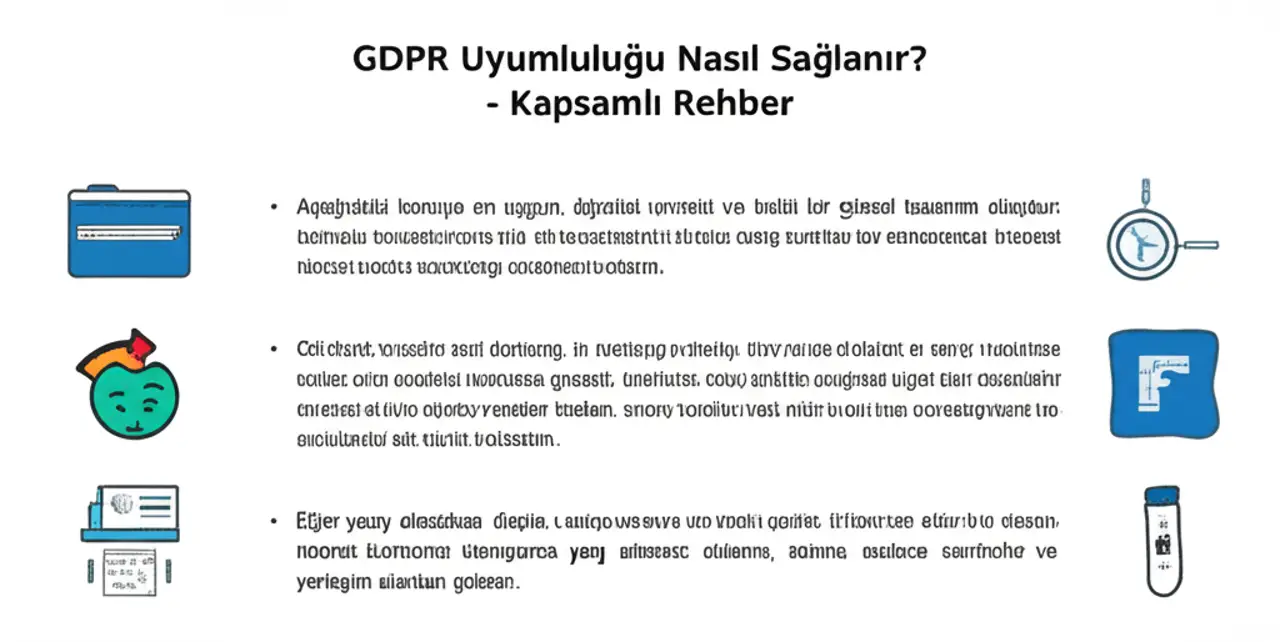 GDPR Uyumluluk Kontrol Listesi - GDPR Uyumluluğu Nasıl Sağlanır Kapsamlı Rehber