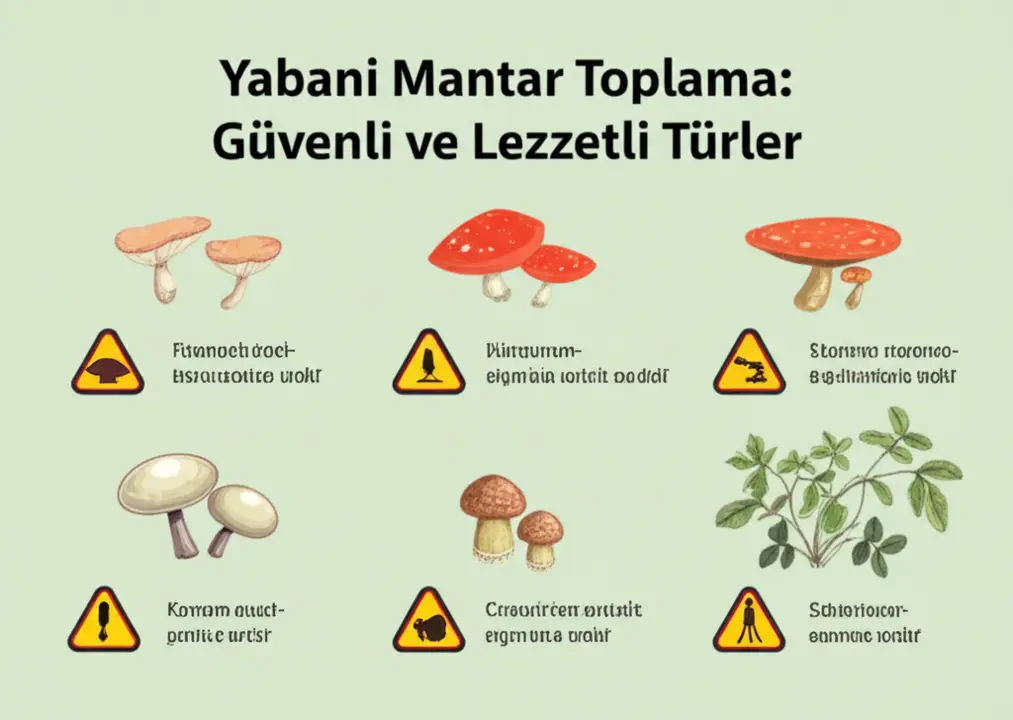 4 Mantarlı Pizza - Yabani Mantar Toplama Güvenli ve Lezzetli Türler