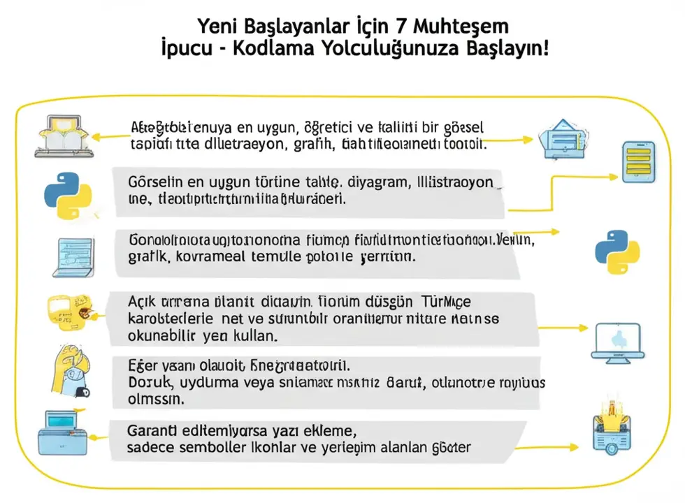 Yeni Başlayanlar İçin 7 Muhteşem Python İpucu Kodlama Yol...: Python da Başarılı Olmak İçin İpuçları Tablosu Python da Başarılı Olmak İçin İpuçları Tablosu - Yeni Başlayanlar İçin 7 Muhteşem Python İpucu Kodlama Yol...