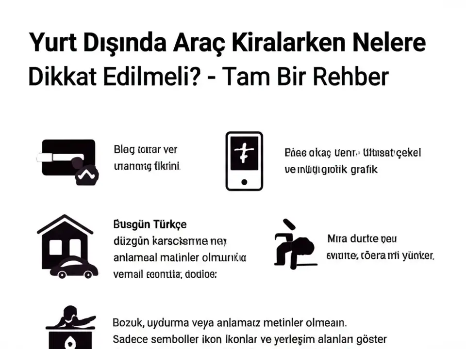 Araç Özellikleri ve Ekipmanlar İhtiyaçlarınızı Belirleyin - Yurt Dışında Araç Kiralarken Nelere Dikkat Edilmeli Tam B...